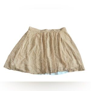 💜Old Navy White and Orange Bubble Mini Skirt Casual